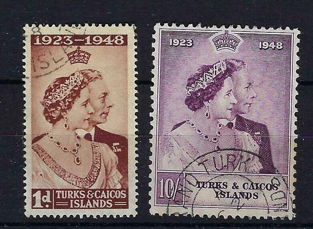 Image of Turks & Caicos Islands SG 208/9 FU British Commonwealth Stamp
